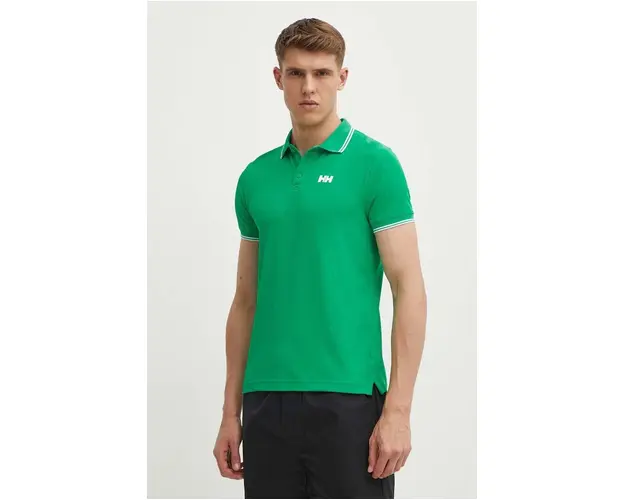 Helly Hansen tricou polo barbati, culoarea alb, neted