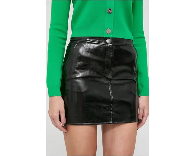 MICHAEL Michael Kors fusta culoarea negru, mini, drept