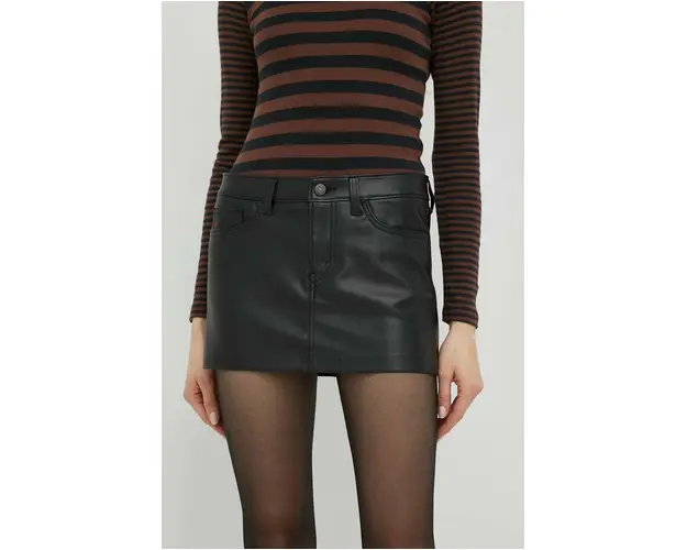 Levi's fusta culoarea negru, mini, creion