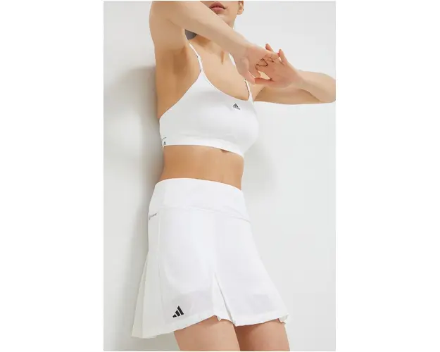 adidas Performance fusta culoarea alb, mini, evazati HT7184