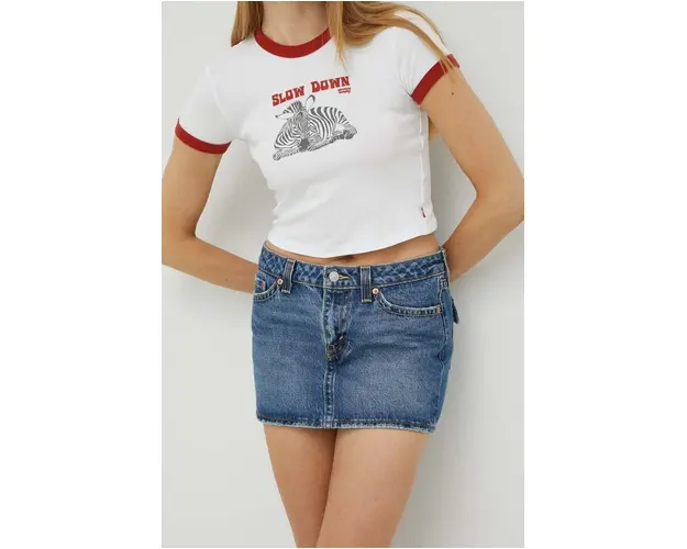 Levi's fusta jeans mini, drept