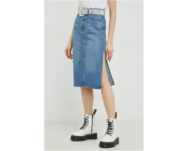 Levi's fusta jeans midi, drept