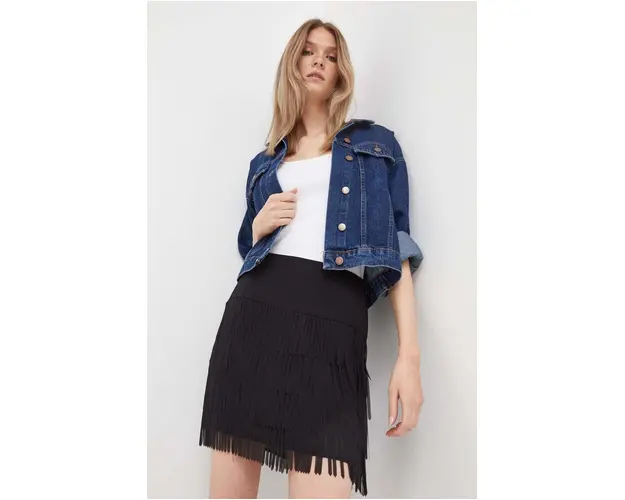 Sisley fusta culoarea negru, mini, evazati