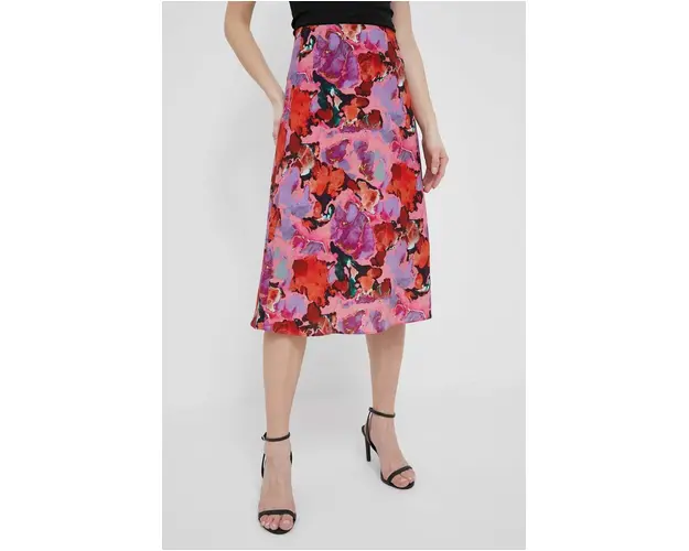 PS Paul Smith fusta culoarea roz, midi, evazati