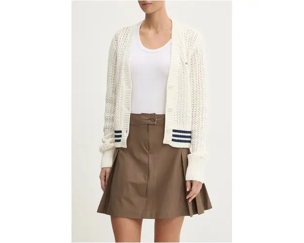 Dickies fusta culoarea maro, mini, evazati