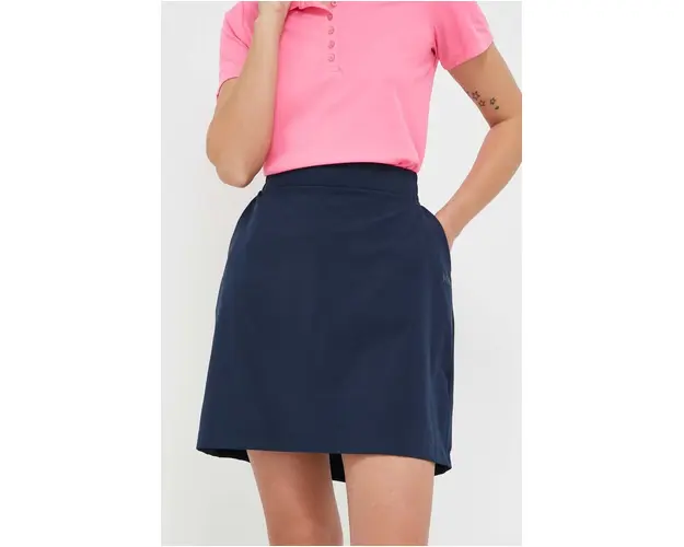 Helly Hansen fusta culoarea bleumarin, mini, drept 34375