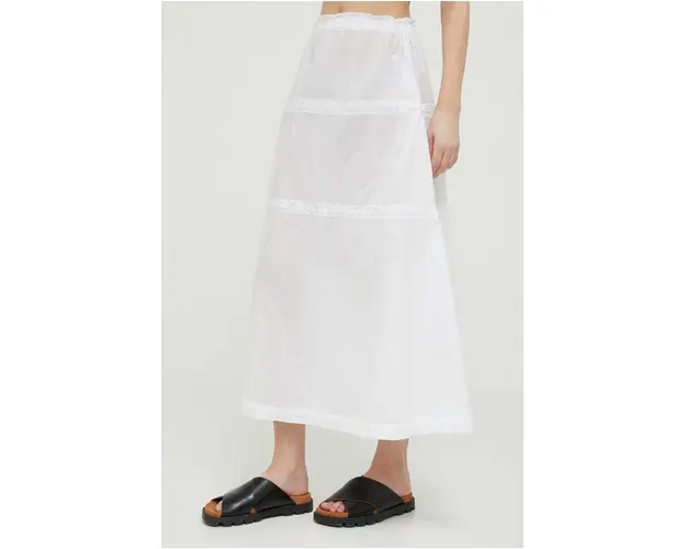 Deha fusta culoarea alb, midi, evazati