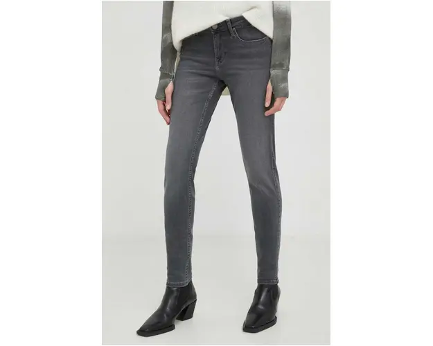 Lee jeansi Scarlett Washed Grey femei , medium waist