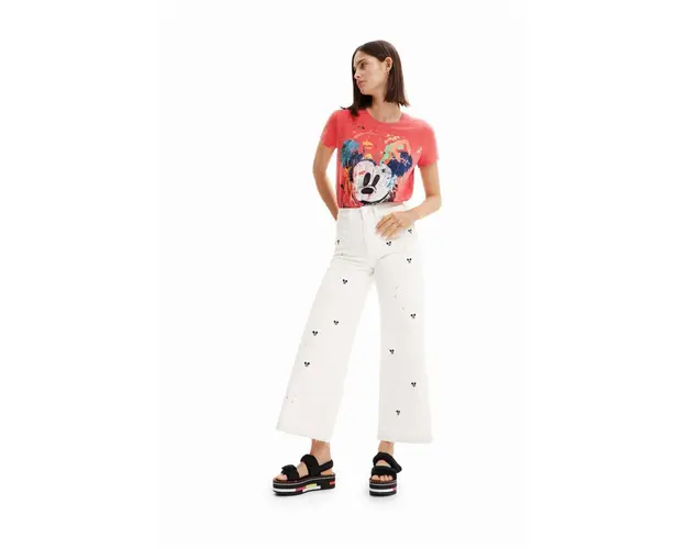 Desigual jeansi x Disney femei medium waist