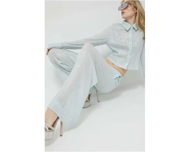 Rotate pantaloni femei, lat, high waist