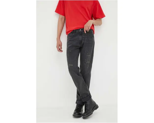 Levi's jeansi 502 TAPER barbati, culoarea negru