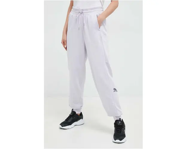 Puma pantaloni de trening culoarea violet, cu imprimeu