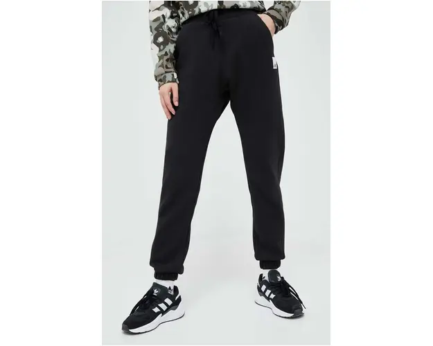 adidas pantaloni de trening culoarea negru, neted