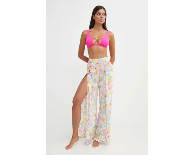 Billabong pantaloni de plaja culoarea roz