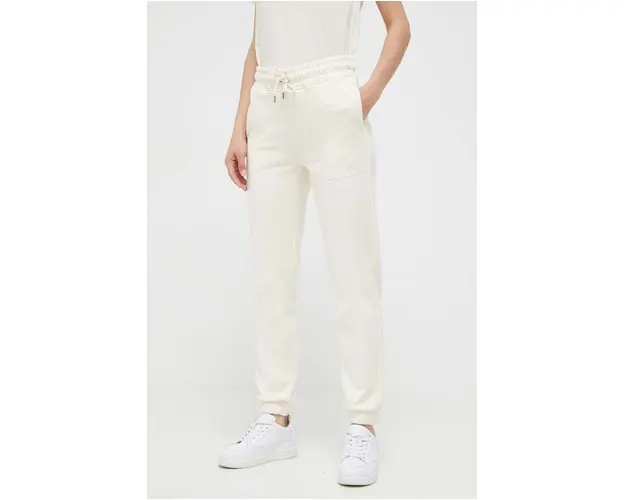 Gant pantaloni de trening culoarea bej, neted