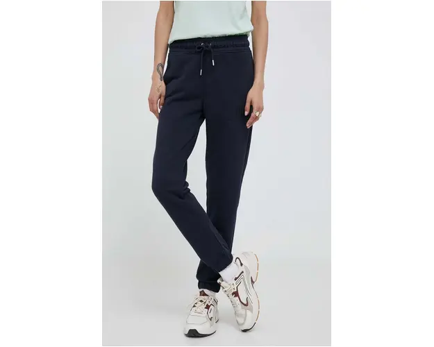 Gant pantaloni de trening culoarea albastru marin, neted
