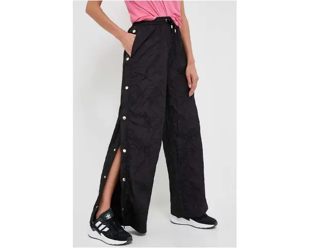 P.E Nation pantaloni femei, culoarea negru, neted