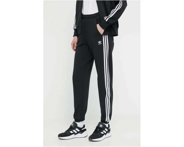 adidas Originals pantaloni de trening din bumbac culoarea negru, cu imprimeu IB7457