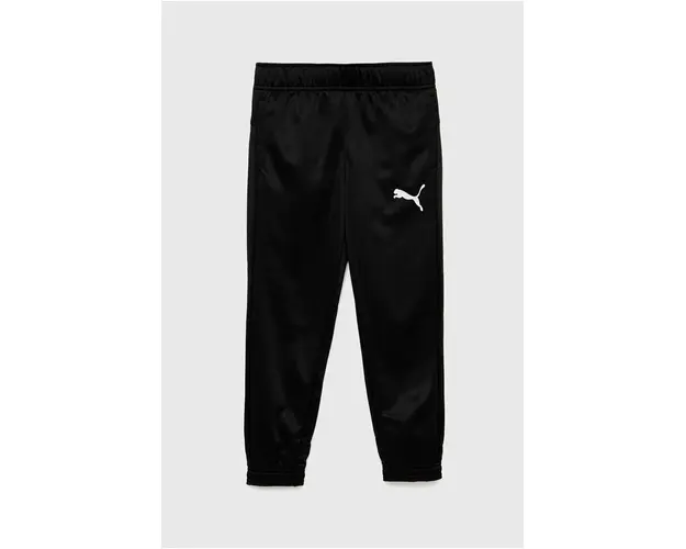 Puma pantaloni de trening pentru copii ACTIVE Tricot Pants cl B culoarea negru, cu imprimeu