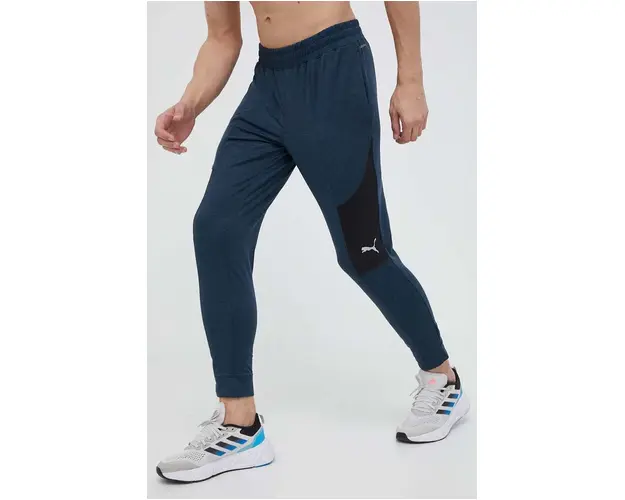 Puma pantaloni de trening Cloudspun culoarea albastru marin, modelator