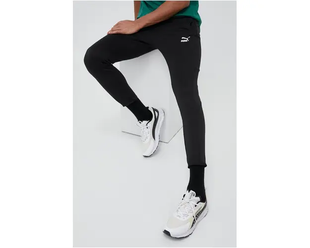 Puma pantaloni de trening culoarea negru, neted