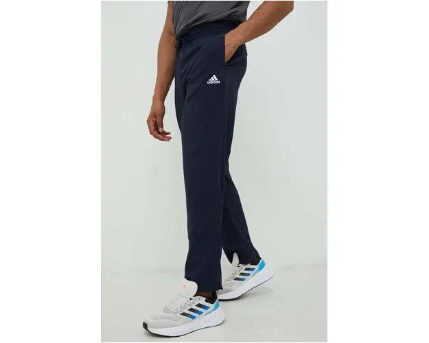 adidas pantaloni de antrenament Stanford barbati, culoarea bleumarin, cu imprimeu IC9416