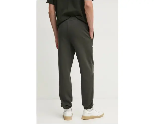 Lacoste pantaloni de trening culoarea verde, melanj
