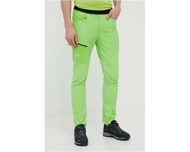 Salewa pantaloni de exterior Agner Light 2 DST culoarea verde