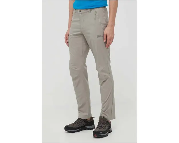 Jack Wolfskin pantaloni de exterior Active Track culoarea verde