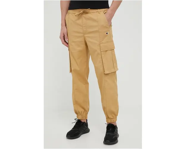 Champion pantaloni barbati, culoarea bej, cu fason cargo