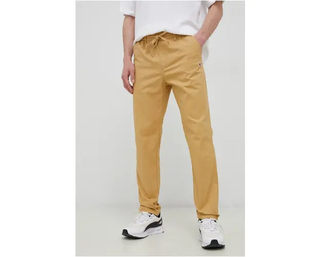 Champion pantaloni barbati, culoarea bej, drept