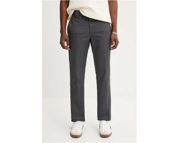 Dickies pantaloni barbati, culoarea gri, mulata