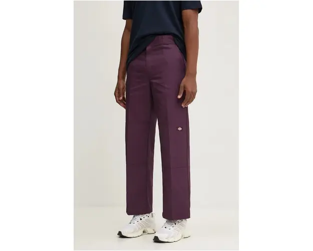 Dickies pantaloni barbati, culoarea violet, drept