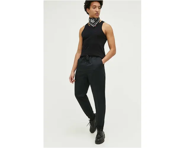 Converse pantaloni de bumbac culoarea negru