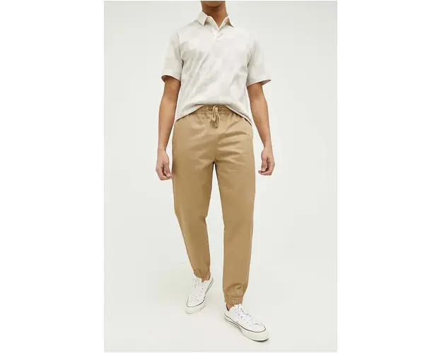 Converse pantaloni de bumbac culoarea maro