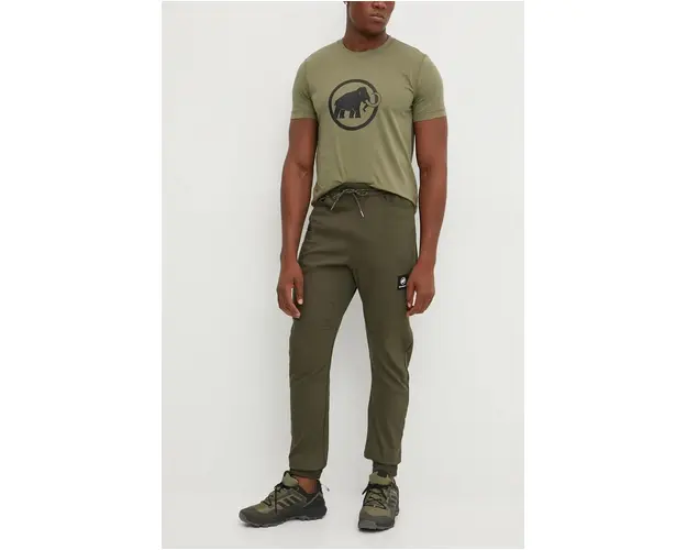 Mammut pantaloni de exterior Massone culoarea verde