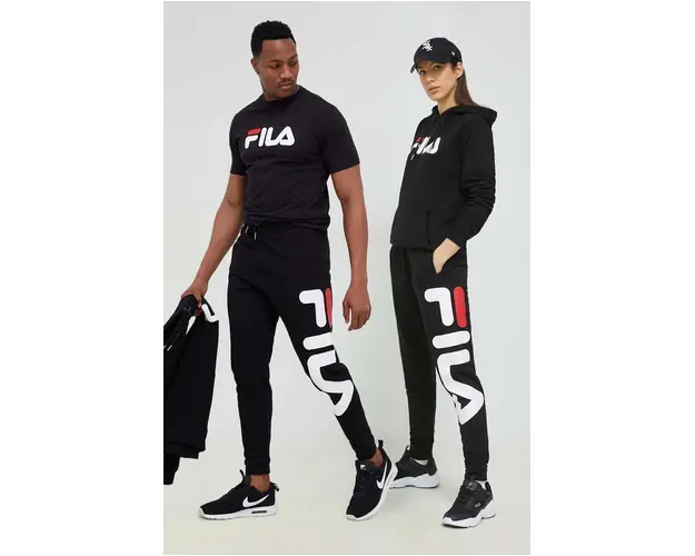 Fila pantaloni de trening culoarea negru, modelator