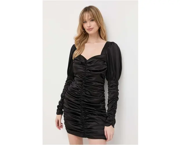 Notes du Nord rochie culoarea negru, mini, mulata