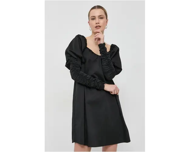 Notes du Nord rochie Fawn culoarea negru, mini, drept