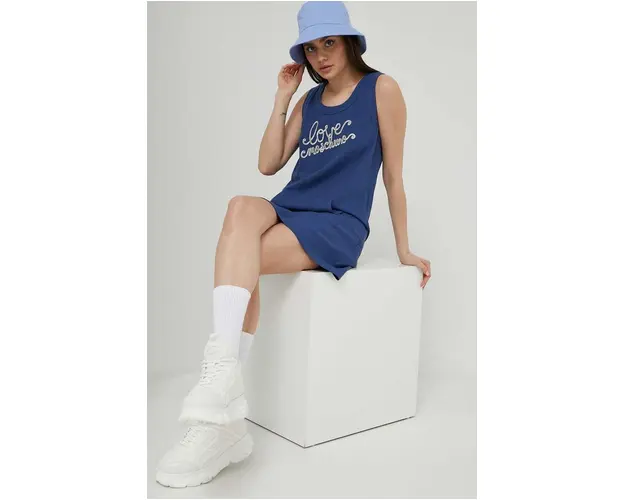 Love Moschino rochie din amestec de in mini, drept