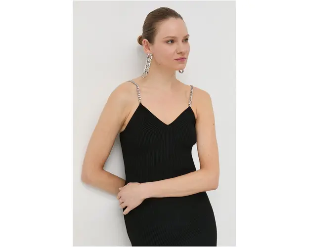 MICHAEL Michael Kors top femei, culoarea negru