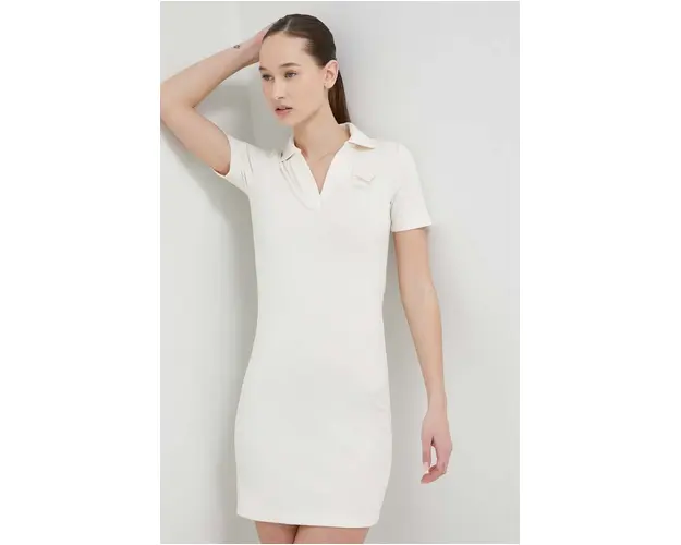 Puma rochie culoarea bej, mini, evazati