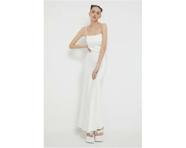 Abercrombie & Fitch rochie culoarea bej, midi, mulata