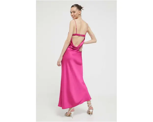 Abercrombie & Fitch rochie culoarea roz, maxi, mulata