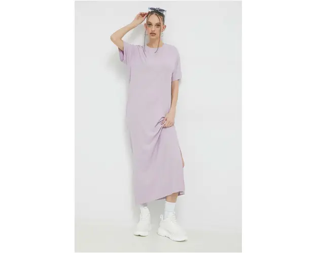 Fila rochie culoarea violet, maxi, drept