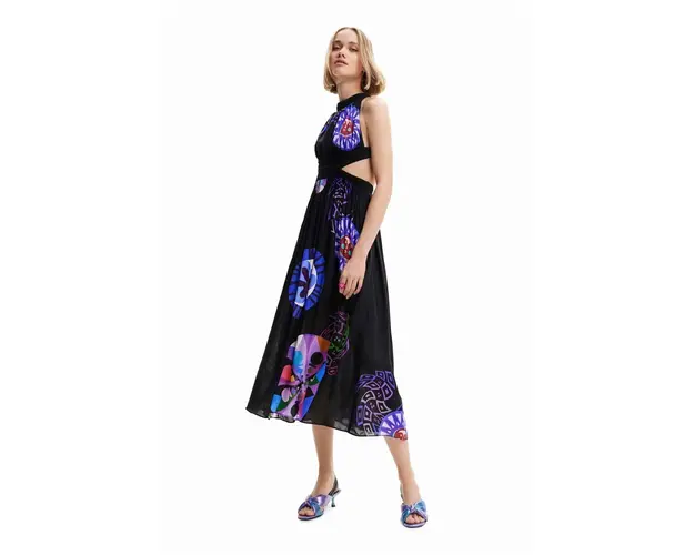 Desigual rochie midi, evazati