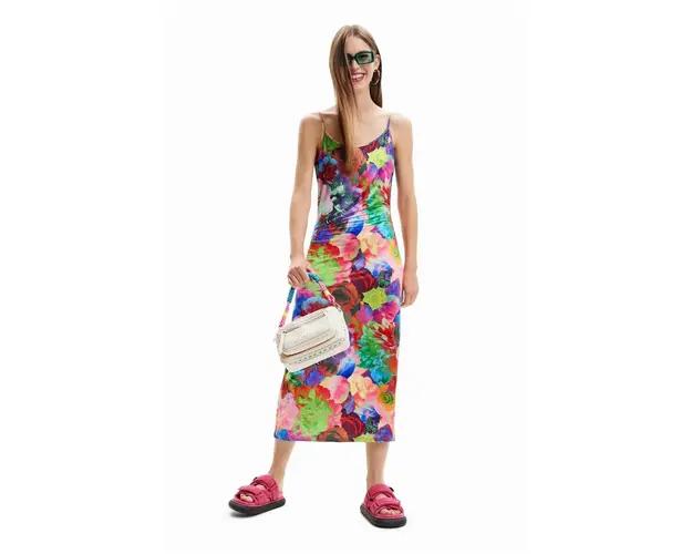 Desigual rochie midi, drept