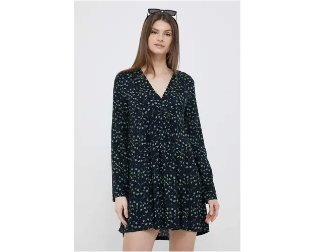 United Colors of Benetton rochie culoarea albastru marin, mini, evazati