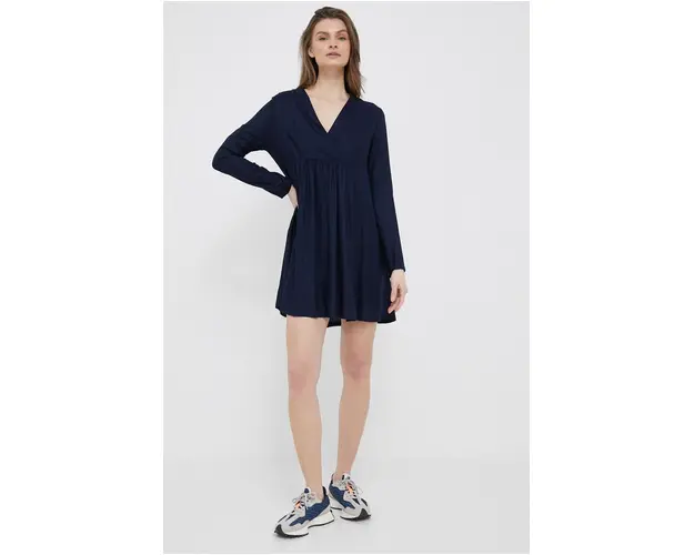 United Colors of Benetton rochie culoarea albastru marin, mini, evazati