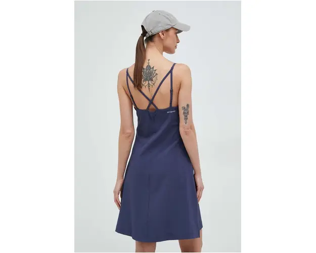 Columbia rochie culoarea albastru marin, mini, drept